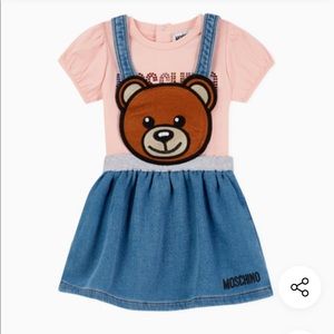 Moschino Teddy Bear Denim Skirt